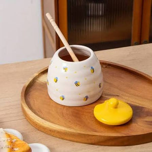 Price & Kensington Sweet Bee Honey Pot & Drizzler 13.4×10.6cm