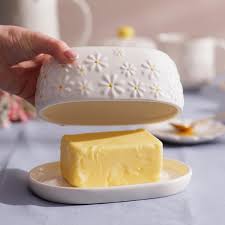 Price & Kensington Daisy Butter Dish 8×17.1×11.4cm