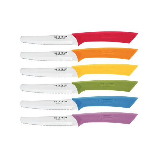 Spectrum Steak Knife 6 Piece Set 10cm Multi