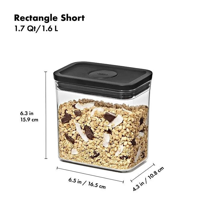 POP Container Rectangle, Short (1.7 Qt/1.6 L)