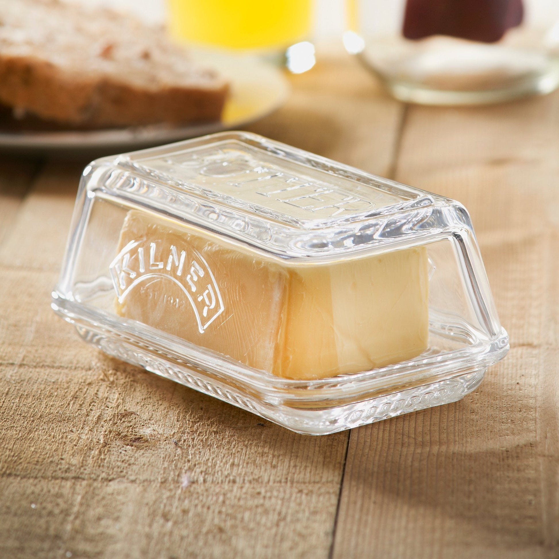 Glass Butter Dish and Lid