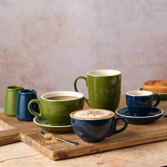 Brew Denim Blue Latte Cup 280ml - Set of 6