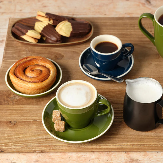 Brew Pine Green Long Black Cup 180ml - Set of 6