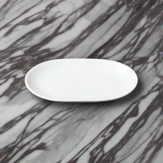Patra Porcelain Profile Oval Platter 158x119mm (Box of 6)