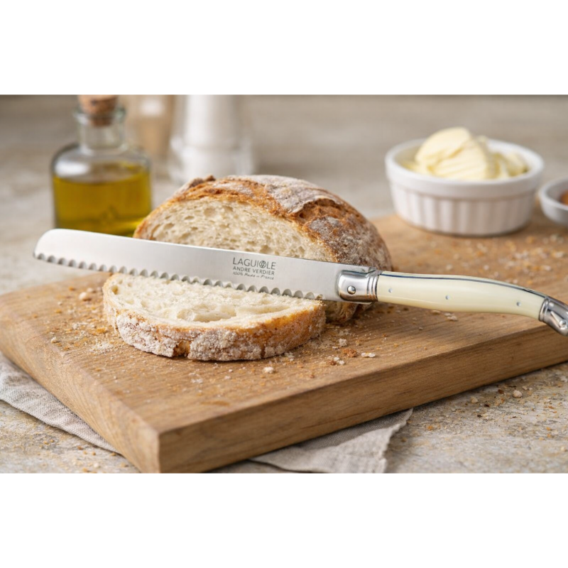 André Verdier Laguiole Debutant Ivory Bread Knife - 1 Piece
