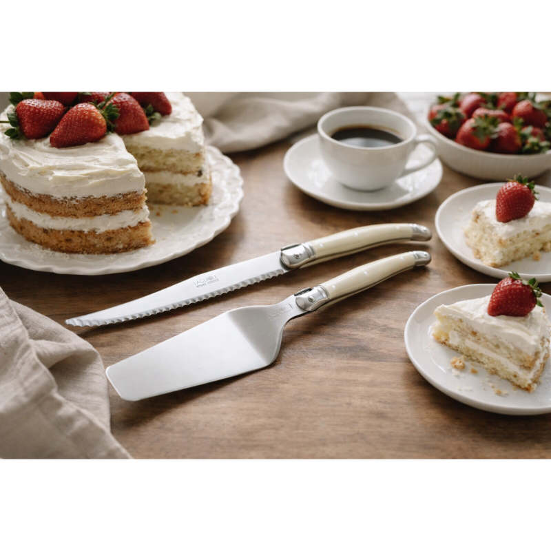 André Verdier Laguiole Debutant Ivory Pastry Set - 2 Piece