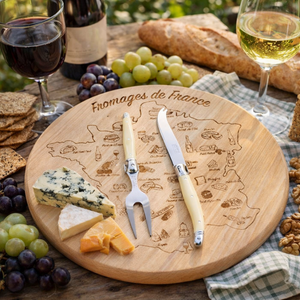 André Verdier Laguiole Debutant Ivory Cheese Set with Board - 3 Piece