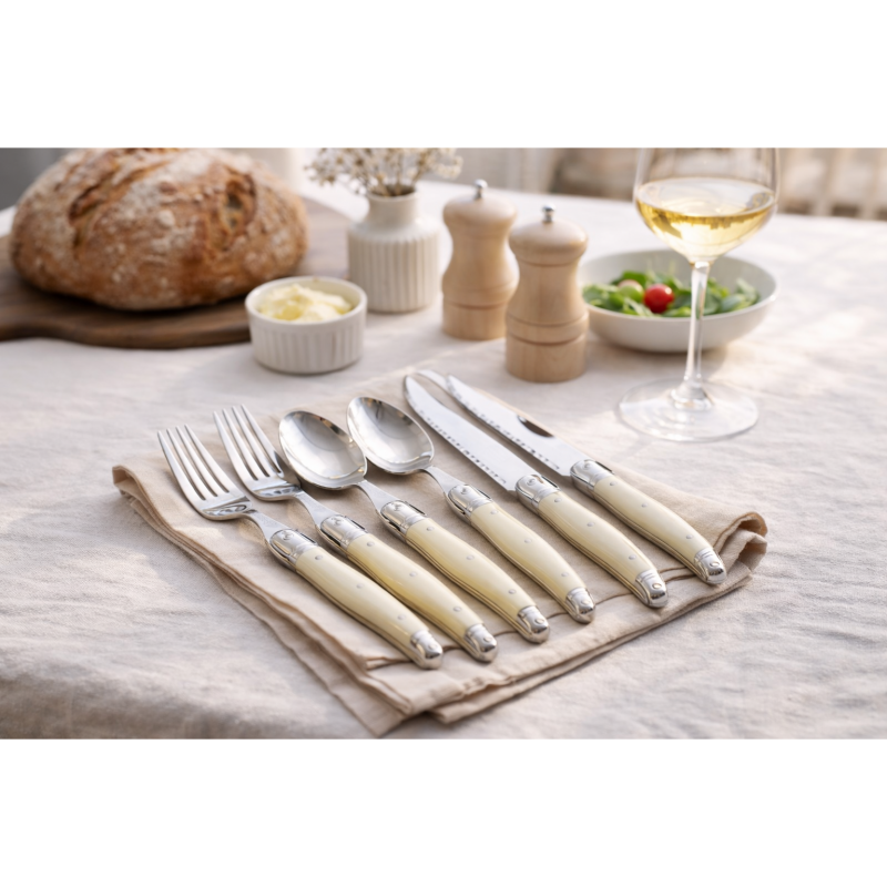 André Verdier Laguiole Debutant Ivory Dinner Fork - 6 Piece