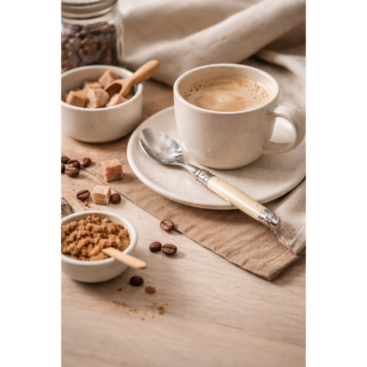 André Verdier Laguiole Debutant Ivory Coffee Spoon - 6 Piece