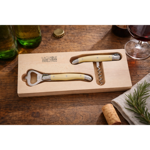 André Verdier Laguiole Debutant Ivory Apero Corkscrew & Bottle Opener