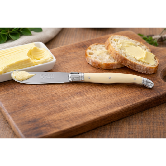 André Verdier Laguiole Debutant Ivory Butter Spreader - 6 Piece