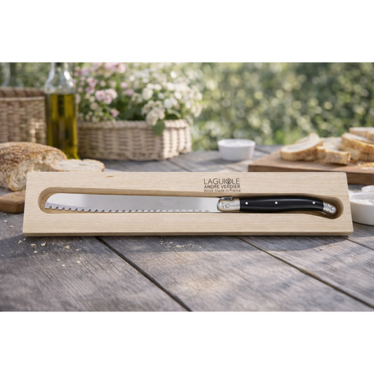 André Verdier Laguiole Debutant Black Bread Knife - 1 Piece