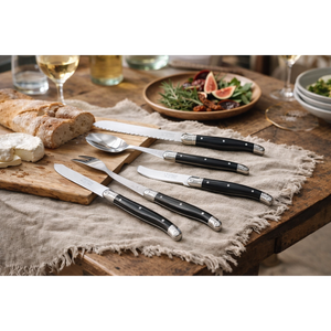 André Verdier Laguiole Debutant Black Host Set - 5 Piece