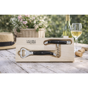 André Verdier Laguiole Debutant Black Apero Corkscrew & Bottle Opener