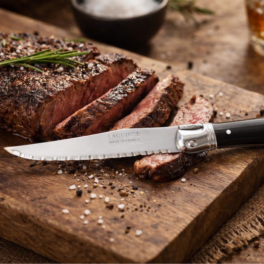 André Verdier Laguiole Debutant Black Steak Knife - 1 Piece