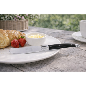 André Verdier Laguiole Debutant Black Butter Spreader - 6 Piece