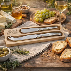 André Verdier Laguiole Debutant Inox Cheese Set - 2 Piece