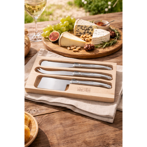 André Verdier Laguiole Debutant Inox Cheese Set with Sandwich Knife - 3 Piece