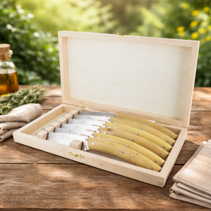 André Verdier Le Thiers Elegance Boxwood Steak Knife - 6 Piece