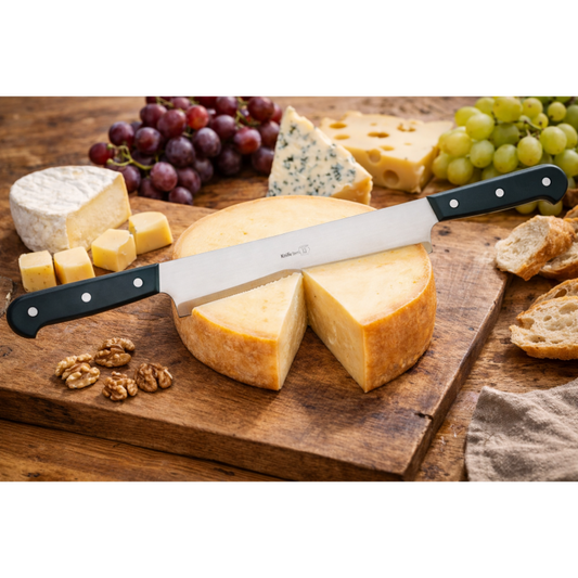 André Verdier Couteaux Taillanderie Dual Handle Cheese Knife - 33cm