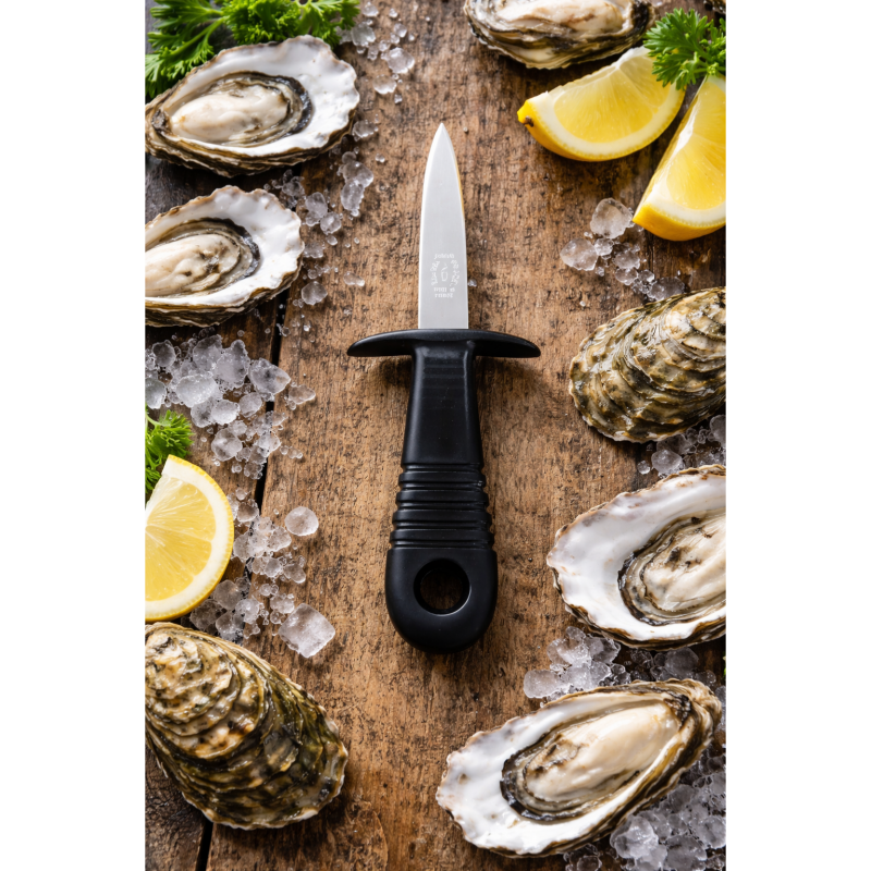 André Verdier Poseidon Oyster Knife 3mm with Guard - Black