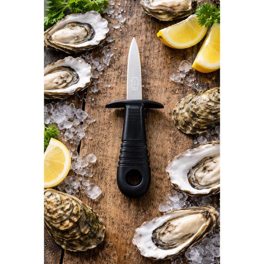 André Verdier Poseidon Oyster Knife 3mm with Guard - Black