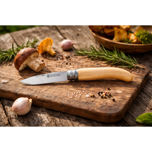 André Verdier A Virole L'Alpage Beech Folding Knife - 9.5cm