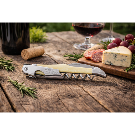 André Verdier Cave Cepage Corkscrew Resin Handle - Blond Horn