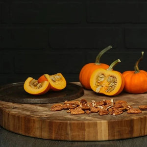 TeakHaus Butcher Block Teak End Grain Carving and Cutting Board Round 45.5×5.1cm