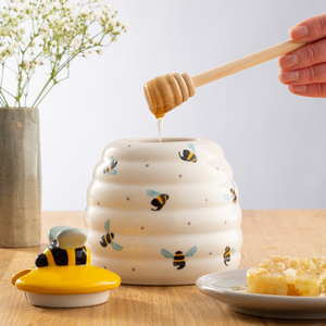 Price & Kensington Sweet Bee Honey Pot & Drizzler 13.4×10.6cm
