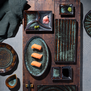 Tablekraft Fusion 3 Compartment Dip Dish 180x130mm, Patina, Box of 6