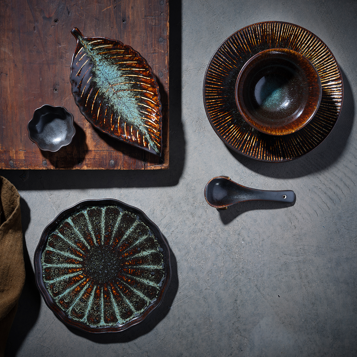 Tablekraft Fusion Dipping Bowl - 110x59mm, Patina, Box of 6