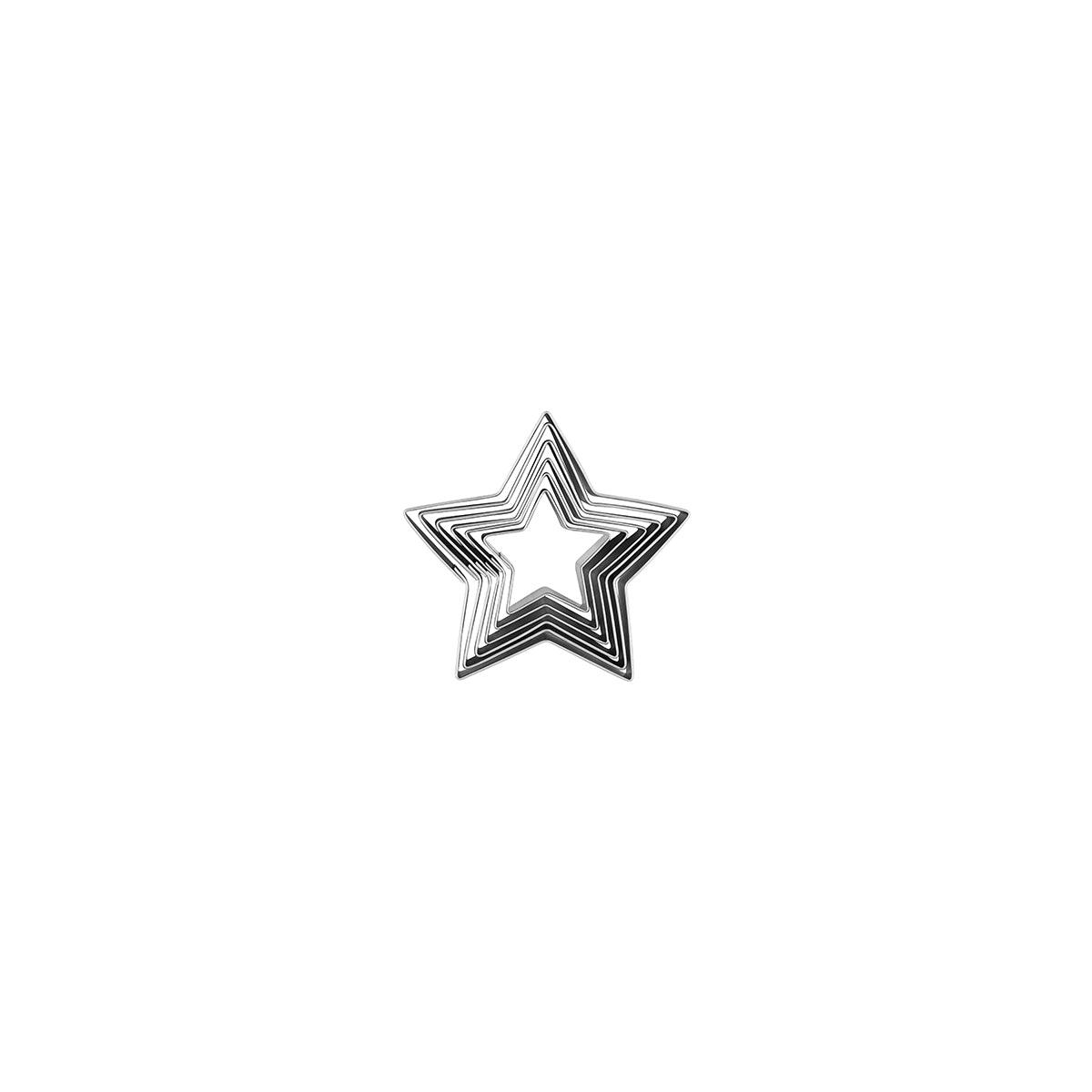 Chef Inox Cutter Set Star Tin 6pc 45-90mm - Kitchenly