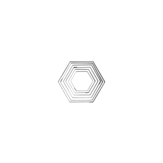 Chef Inox Cutter Set Hexagon Tin 6pc 45-95mm - Kitchenly