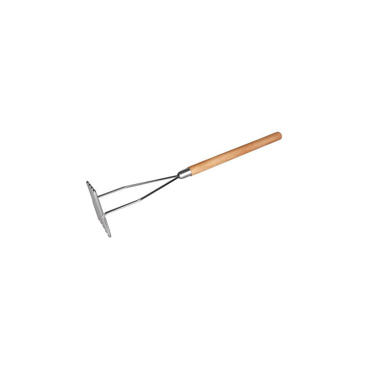 Chef Inox Potato Masher Wood Handle 110x115x450mm - Kitchenly
