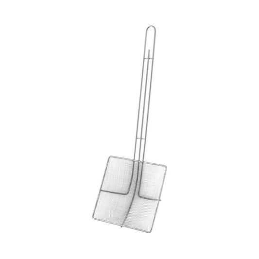 Chef Inox Skimmer Fine Mesh Square 160x160x510mm - Kitchenly