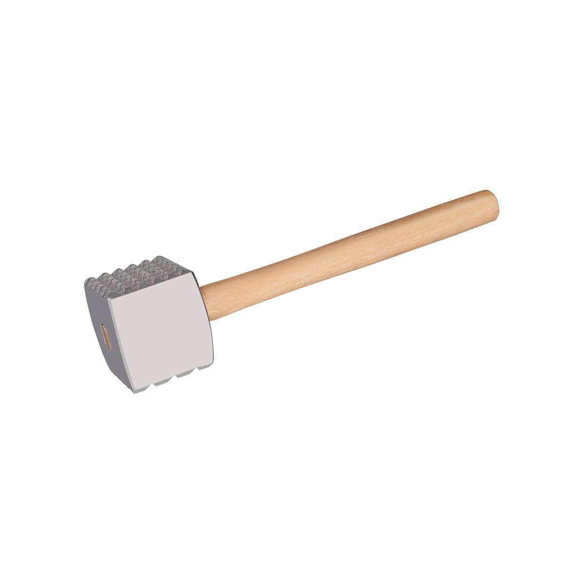 Chef Inox Meat Tenderiser Aluminium Wood Handle 60x330mm - Kitchenly