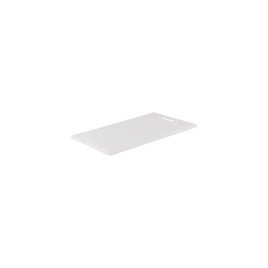 Chef Inox Cutting Board Polyethylene White with Handle 200x270x12mm - Kitchenly