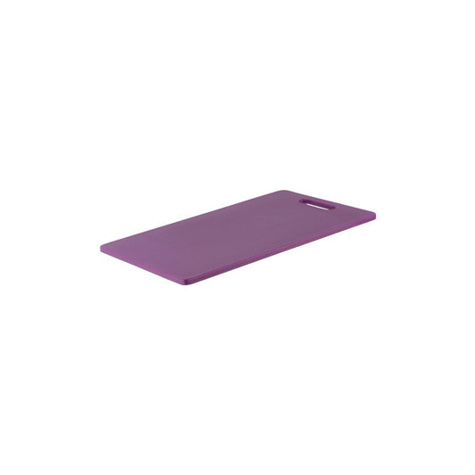 Chef Inox Cutting Board Polyethylene Purple with Handle 400x250x12mm - Kitchenly