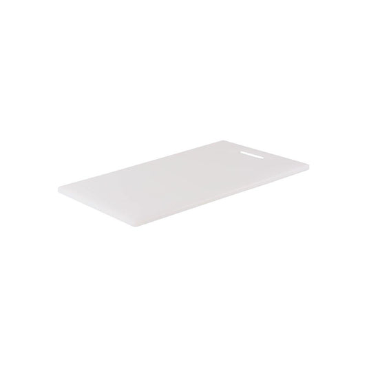 Chef Inox Cutting Board Polyethylene White with Handle 450x300x12mm - Kitchenly