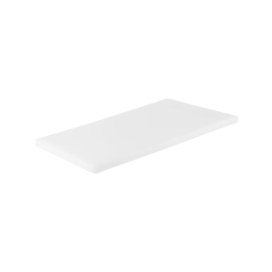 Chef Inox Cutting Board Polyethylene White 510x380x12mm - Kitchenly