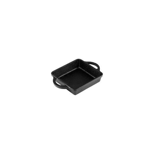 Chef Inox Cast Iron Mini Square Skillet with Handles 120x120x30mm - Kitchenly