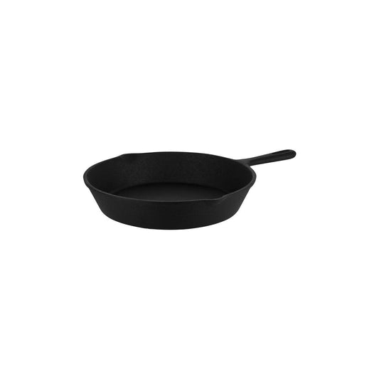Chef Inox Frypan Cast Iron Round with Spout 260x45mm - Kitchenly