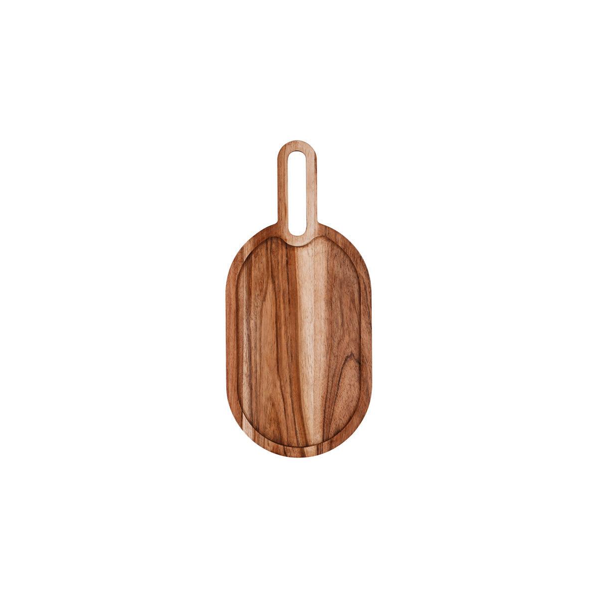 Chef Inox Serve Natural Acacia Rectangular Paddle Board 225x140x15mm - Kitchenly