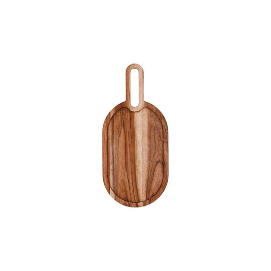 Chef Inox Serve Natural Acacia Rectangular Paddle Board 225x140x15mm - Kitchenly