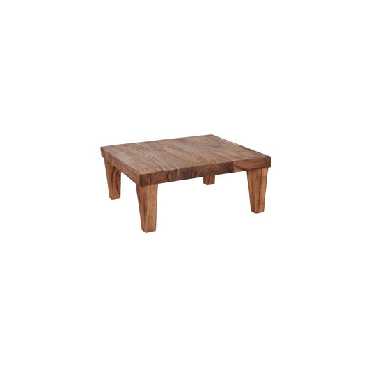Chef Inox Serve Natural Acacia Square Stand with Legs 305x305x130mm (Box of 2) - Kitchenly