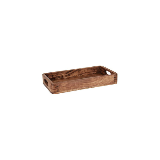 Chef Inox Serve Natural Acacia Rectangular Deep Tray 355x200x50mm (Box of 2) - Kitchenly