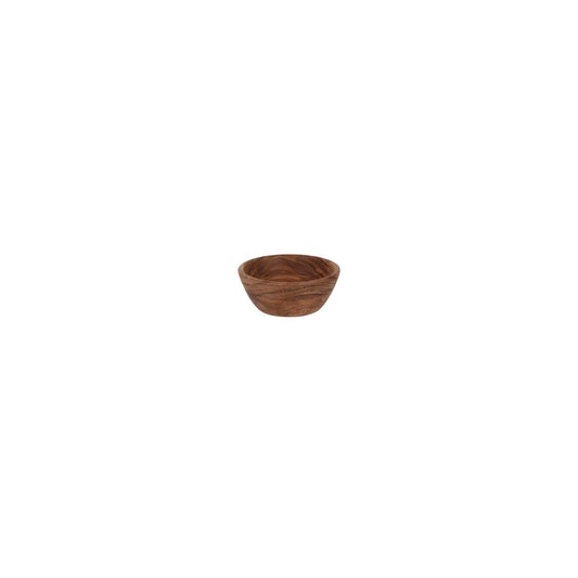 Chef Inox Serve Natural Acacia Round Dip Bowl Deep 130x50mm (Box of 12)