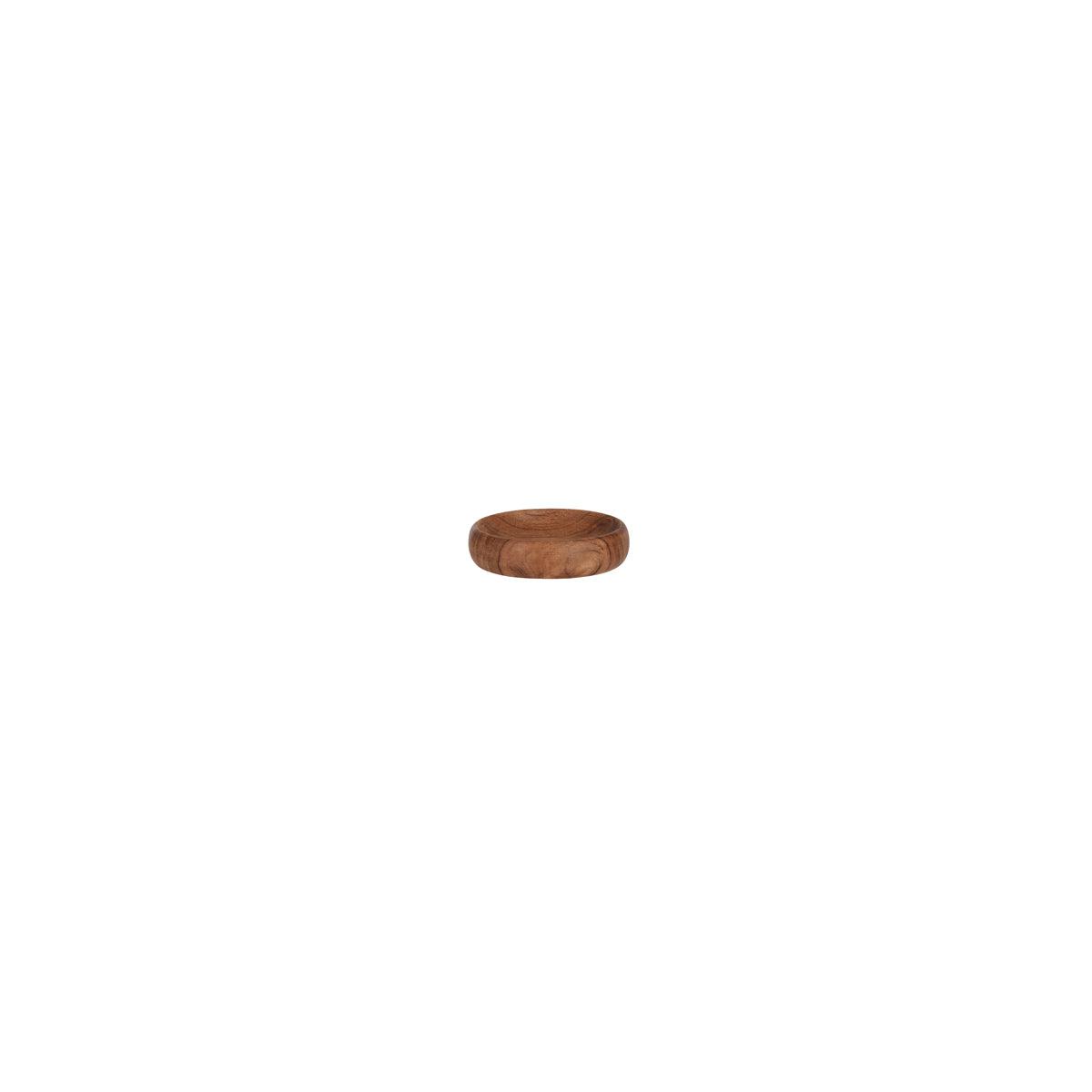 Chef Inox Serve Natural Acacia Round Dip Bowl 100x25mm (Box of 12) - Kitchenly