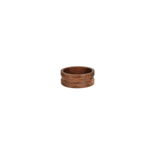 Chef Inox Serve Natural Acacia Round Bowl with Straight Sides 160x60mm (Box of 6) - Kitchenly